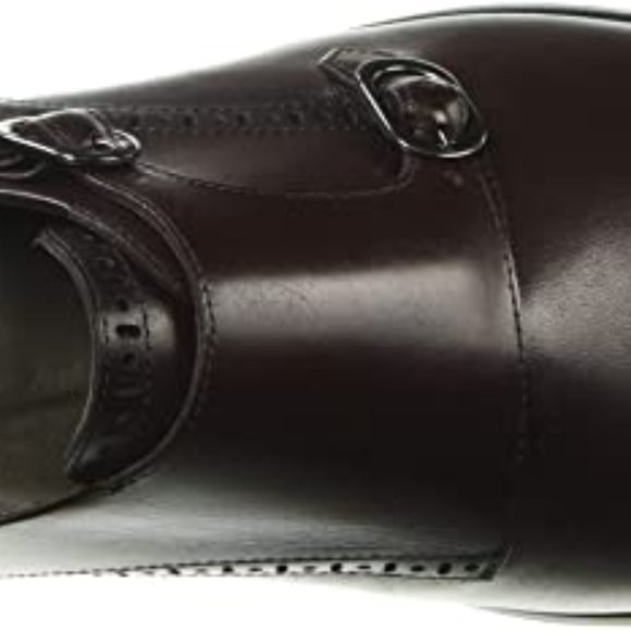 MARC JOSEPH NEW YORK Men\'s Leather Double Monk Dress Shoe Oxford Wine Size US 9